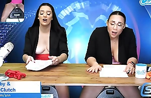 Camsoda - Butch MILF and Teen shepherd Sybian masturbate on air while reading the warning