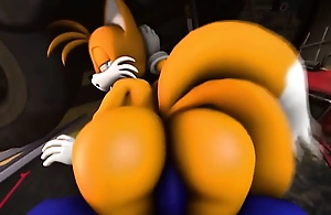 Slutty Tails gets drilled unconnected with Sonic (SFM, Thordersfm)