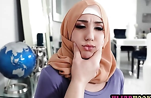 Arab teen maid with hijab Violet Gems caught stealing money by her consumer