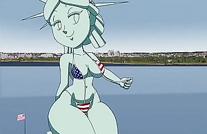 Statue be incumbent on Liberty xxx Tansau (Porn Animation, 18 )