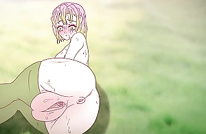 Mitsuri seduces with her grown love tunnel ! Porn demon slayer Hentai ( cartoon 2d ) anime
