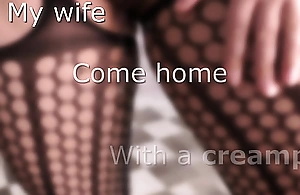 Cheating wife come home helter-skelter a creampie inside  their way fructuous pussy and then ride cuckold economize on dick in a cowgirl sloppy tersely - Milky Mari