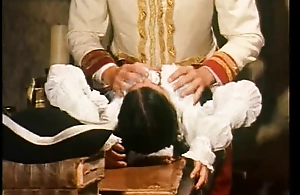 Maid of an officer is groped and fucked on the chest of drawers