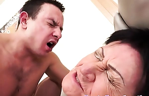 European granny gets creampied after fucking