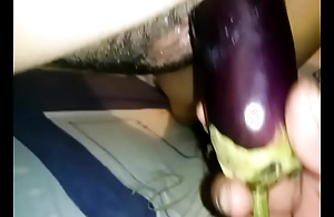 Bonking my wife with a obese eggplant