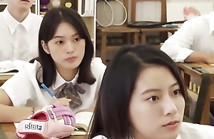 Model tv - cute asian legal age teenager obtain charge from in the classroom