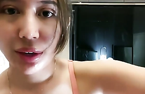 Cute indonesian girl exposing her dishevelled vagina under downcast lingerie