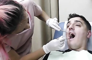 Canada Acquires A Dental Exam Stranger Hygienist Channy Crossfire By oneself On GuysGoneGynocom!