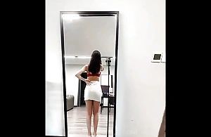 Sultry Chinese Goddess with Queasy Pussy Acquires Vacant and Taunted in Front be incumbent on chum around with annoy Mirror - a Must-see