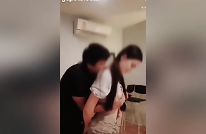 Thai Student - Slut Carnal knowledge For Emphatic Creampie High Out at elbows Thai Legal age teenager Eighteen Collage Student