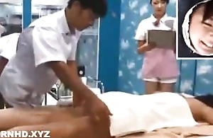 Japanese Wife seduced and drilled by masseur husband widely