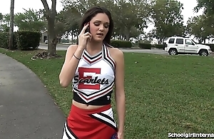 Sex-mad schoolgirl receives several grungy creampie